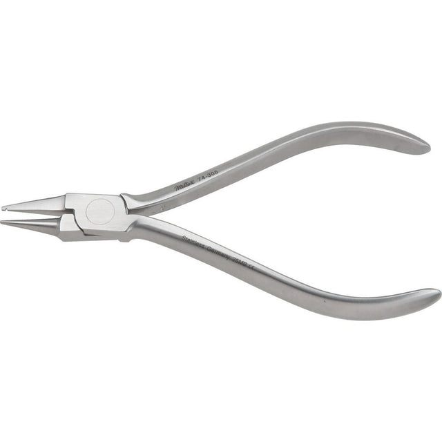 MILTEX Light Wire Bird Beak Pliers with Groove, Length= 5" (127 mm). MPN: 74-305