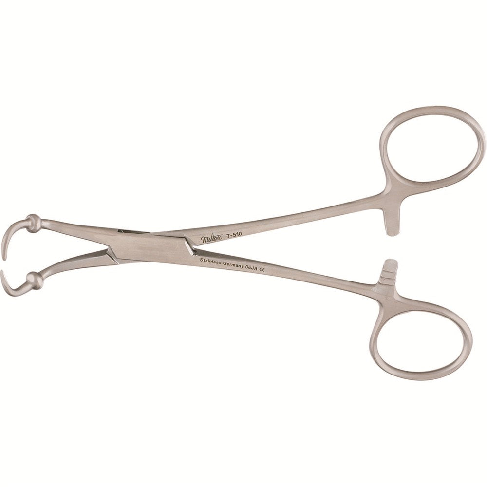 MILTEX ROEDER Towel Clamp, 5-1/4" (13.3 cm), with Ball Stops. MPN: 7-510