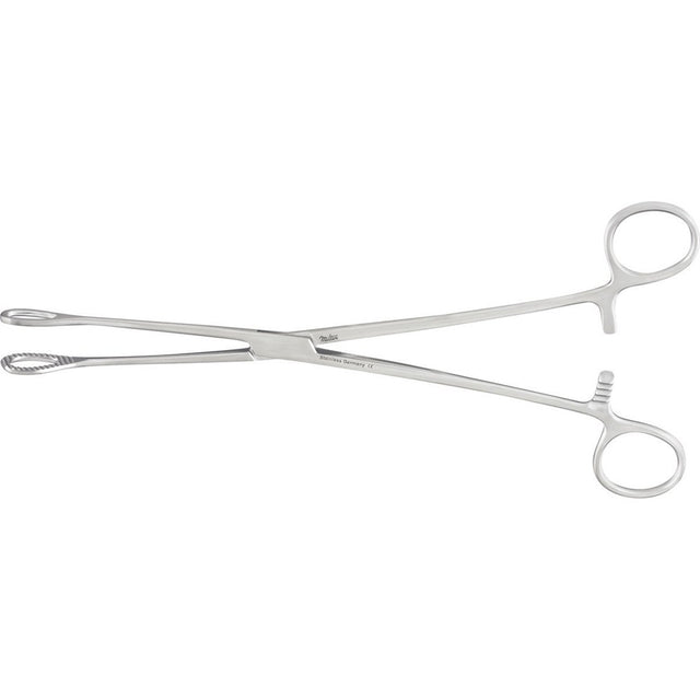MILTEX FOERSTER Sponge Forceps, 9-3/4" (246mm), straight, serrated jaws. MPN: 7-600