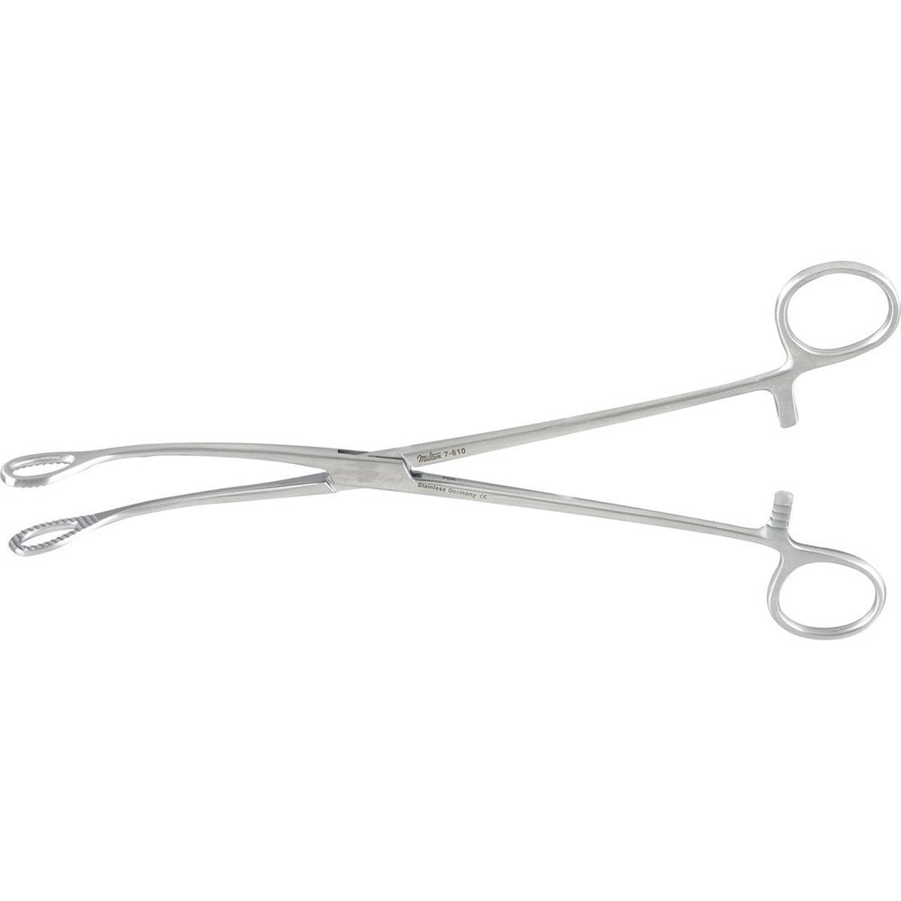 MILTEX FOERSTER Sponge Forceps, 9-1/2" (24.1 cm), curved, serrated jaws. MPN: 7-610