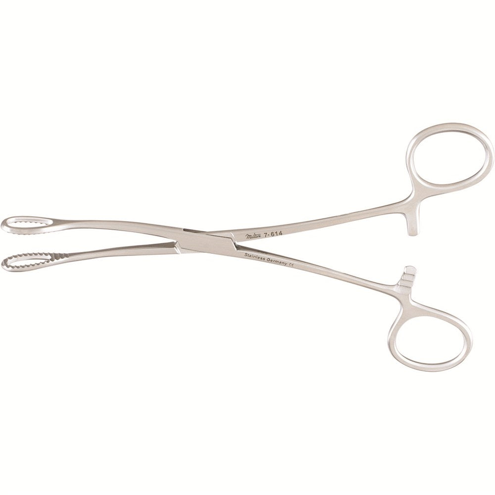 MILTEX FOERSTER Sponge Forceps, 7" (17.8 cm), curved, serrated jaws. MPN: 7-614
