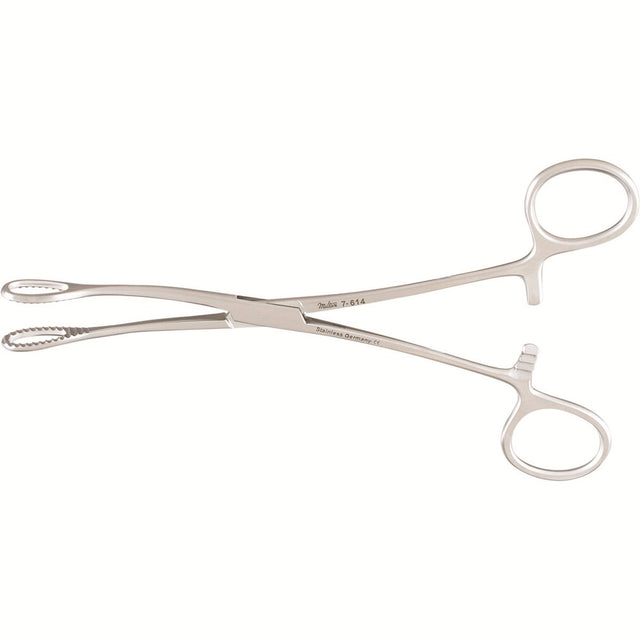 MILTEX FOERSTER Sponge Forceps, 7" (17.8 cm), curved, serrated jaws. MPN: 7-614
