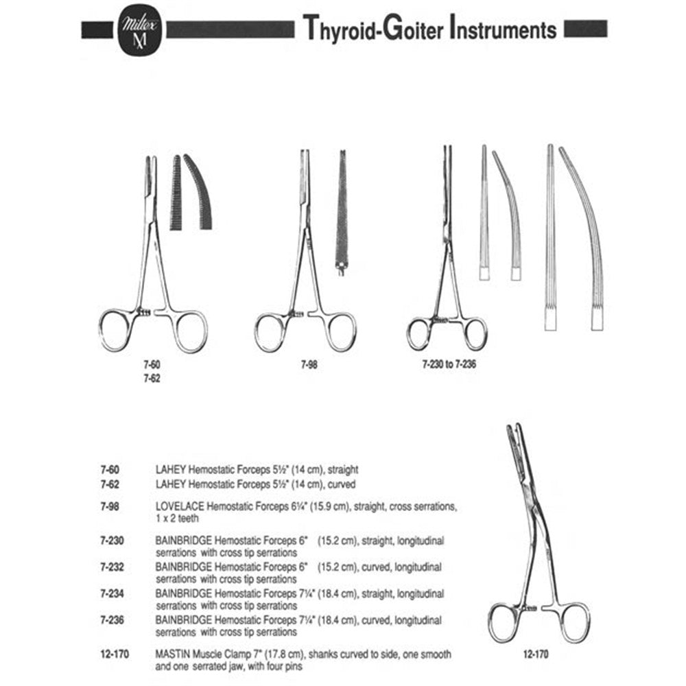 MILTEX LAHEY Forceps, 5-1/2", curved. MPN: 7-62 - Image 3