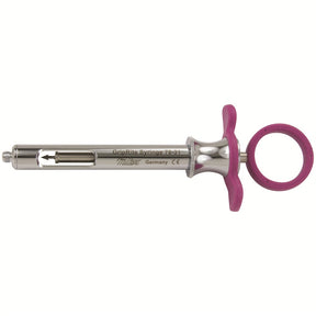 MILTEX GripRite Dental Aspirating Syringe CW, Pink Silicone Grips. MPN: 76-31