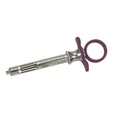 MILTEX GripRite Dental Aspirating Syringe CW, Purple Silicone Grips. MPN: 76-33