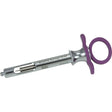 MILTEX GripRite Petite Dental Aspirating Syringe CW, Purple Silicone Grips. MPN: 76-43