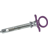 MILTEX GripRite Petite Dental Aspirating Syringe CW, Purple Silicone Grips. MPN: 76-43