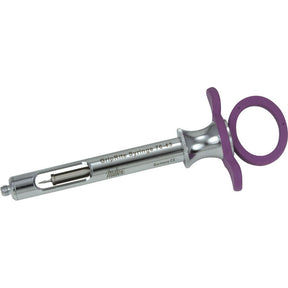 MILTEX GripRite Petite Dental Aspirating Syringe CW, Purple Silicone Grips. MPN: 76-43