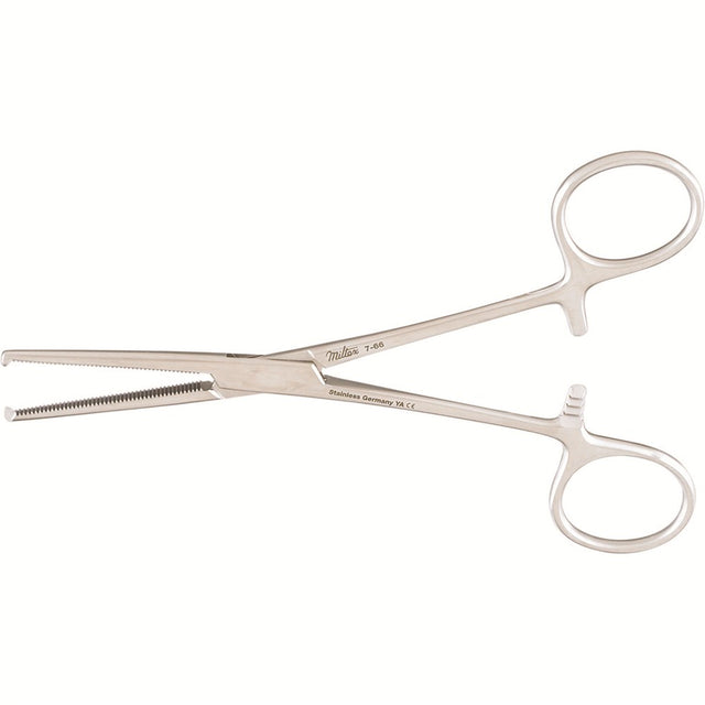 MILTEX KOCHER Forceps 1 X 2 teeth, 5-1/2", straight. MPN: 7-66