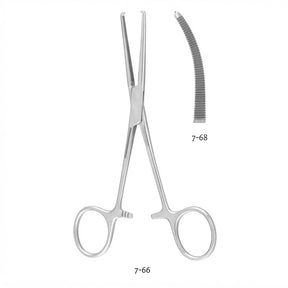 MILTEX KOCHER Forceps 1 X 2 teeth, 5-1/2", curved. MPN: 7-68