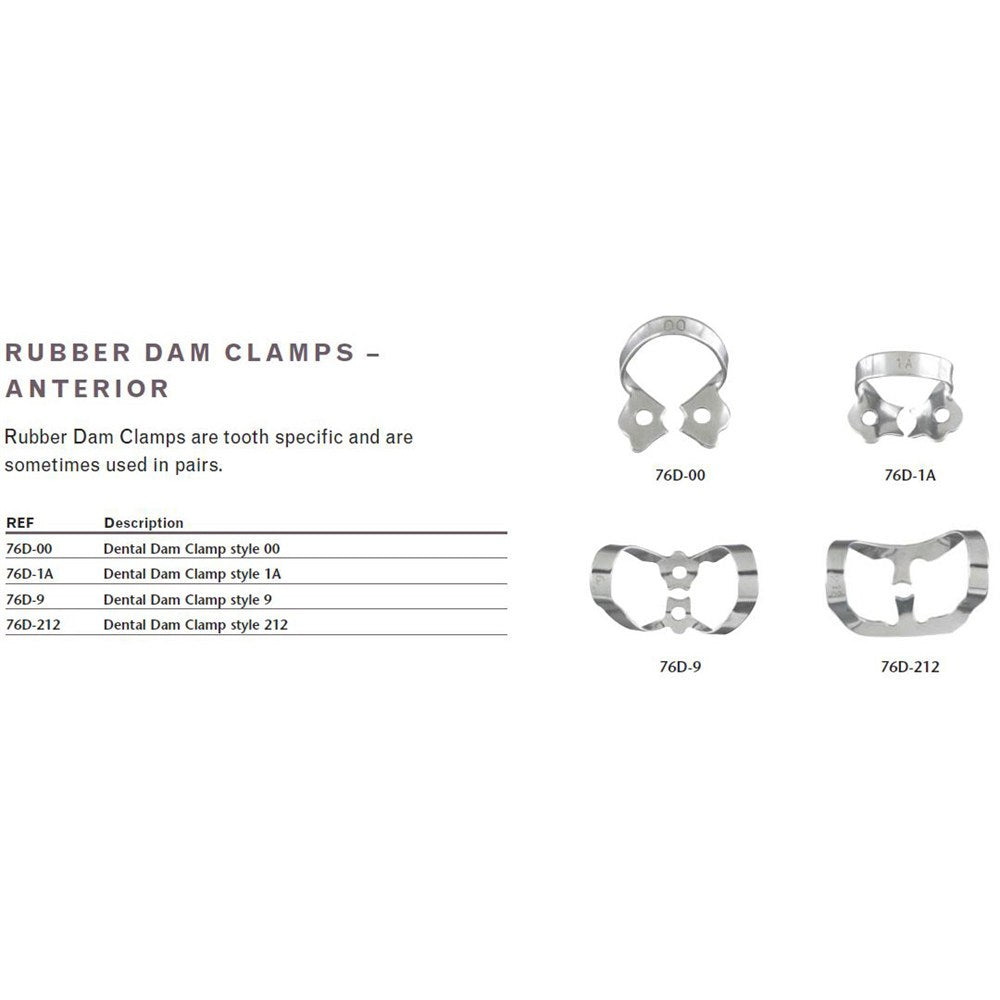 MILTEX Dental Dam Clamp, Anterior, Style 212. MPN: 76D-212 - Image 2