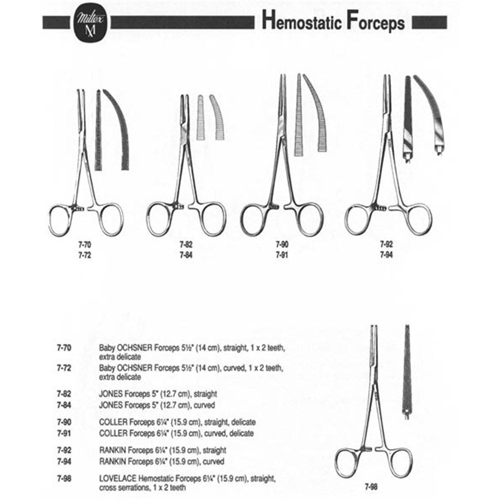 MILTEX JONES Forceps, straight. MPN: 7-82 - Image 2