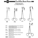 Miltex Heaney Needle Holder, 8" (20.3 cm), Curved, Serrated Jaws, Tungsten Carbide. MPN: 8-100TC - Image 2
