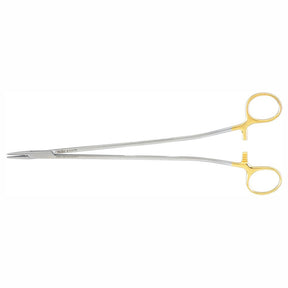 Miltex Sarot Needle Holder, 10½" (26.7 cm), Serrated Jaws, Tungsten Carbide. MPN: 8-114TC