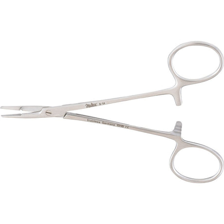 Miltex Olsen-Hegar Needle Holder with Suture Scissors, 4¾" (12.1 cm), Extra Delicate Serrated Jaws. MPN: 8-14