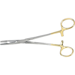 Miltex Olsen-Hegar Needle Holder with Suture Scissors, 6½" (16.5 cm), Serrated Jaws, Tungsten Carbide. MPN: 8-16TC