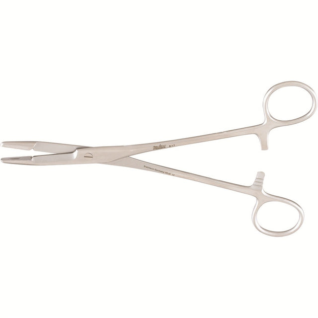 Miltex Olsen-Hegar Needle Holder with Suture Scissors, 7¼" (18.3 cm), Serrated Jaws. MPN: 8-17