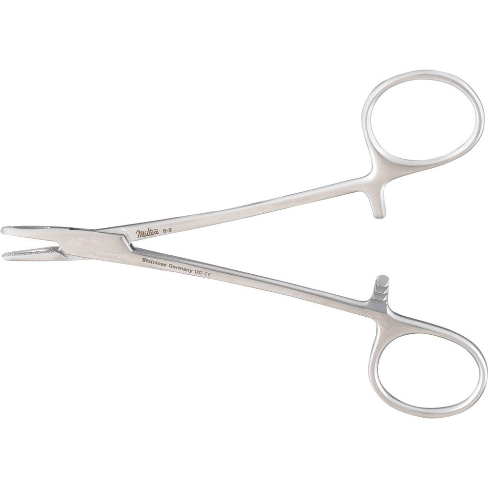 Miltex Collier Needle Holder, 5" (12.6 cm), Fenestrated Jaws. MPN: 8-2