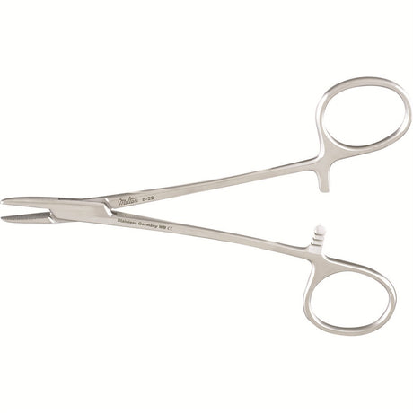Miltex Brown Needle Holder, 5¼" (13.2 cm), Fine Serrations, Convex Jaws. MPN: 8-22