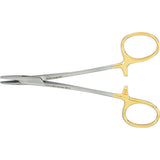 Miltex Mayo-Hegar Needle Holder, 5⅛" (13 cm), Serrated Jaws, Tungsten Carbide. MPN: 8-42TC