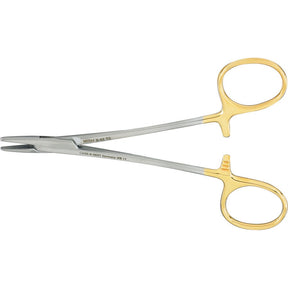 Miltex Mayo-Hegar Needle Holder, 5⅛" (13 cm), Serrated Jaws, Tungsten Carbide. MPN: 8-42TC