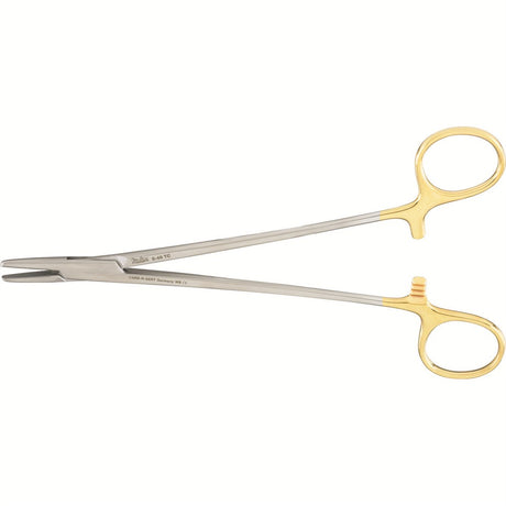 Miltex Mayo-Hegar Needle Holder, 7¼" (18.7 cm), Serrated Jaws, Tungsten Carbide. MPN: 8-46TC