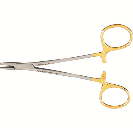 Miltex Derf Needle Holder, 4¾" (12.2 cm), Serrated Jaws, Tungsten Carbide. MPN: 8-4TC