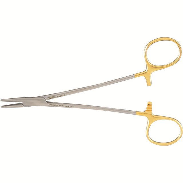 Miltex Crile-Wood Needle Holder, 6" (15.2 cm), Smooth Jaws, Tungsten Carbide. MPN: 8-50A-TC