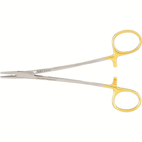 Miltex Crile-Wood Needle Holder, 6" (15.2 cm), Serrated Jaws, Tungsten Carbide. MPN: 8-50TC