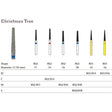 MILTEX Diamond Bur, Christmas Tree (852), Diameter= 11, Medium Grit, Blue Band. MPN: 852/011