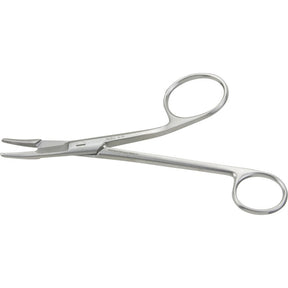 Miltex Gillies-Sheehan Needle Holder with Suture Scissors, 6½" (16.5 cm), Curved, One Fenestrated Jaw. MPN: 8-59