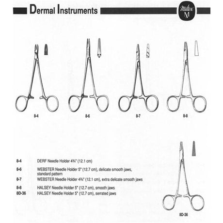 Miltex Webster Needle Holder, 5¼" (13.3 cm), Delicate Smooth Jaws. MPN: 8-6 - Image 4