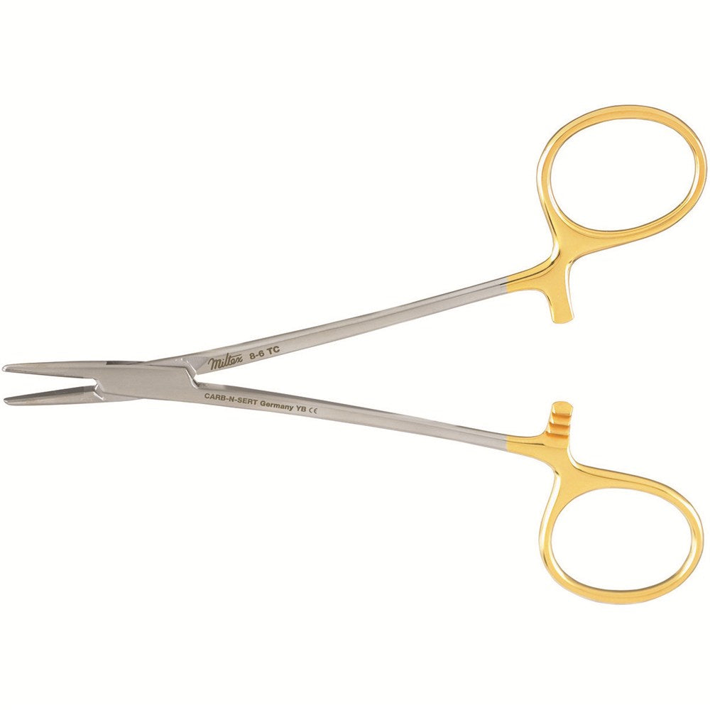 Miltex Webster Needle Holder, 5¼" (13.2 cm), Delicate Smooth Jaws, Tungsten Carbide. MPN: 8-6TC
