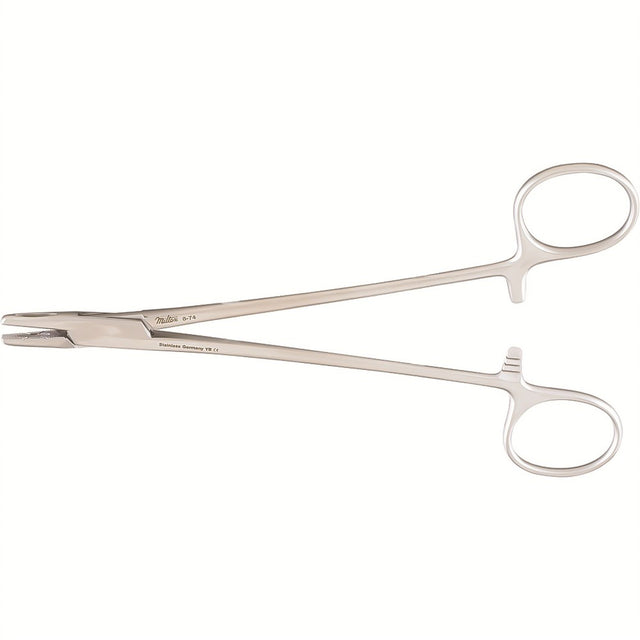 Miltex Metzenbaum Needle Holder, 7¼" (18.5 cm), Straight, Fenestrated Jaws. MPN: 8-74
