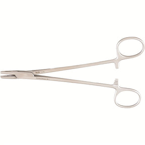 Miltex Metzenbaum Needle Holder, 7¼" (18.4 cm), Curved, Fenestrated Jaws. MPN: 8-76