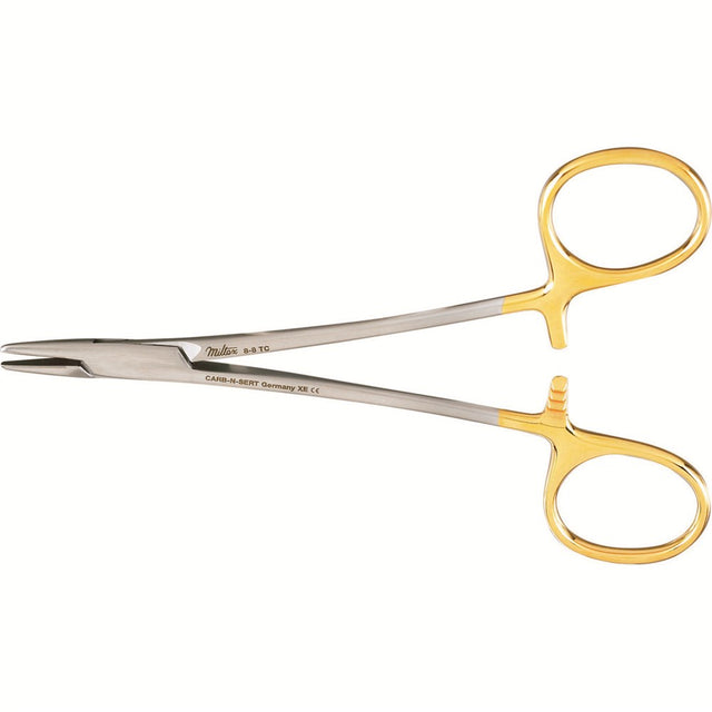 Miltex Halsey Needle Holder, 5¼" (13.3 cm), Smooth Jaws, Tungsten Carbide. MPN: 8-8TC