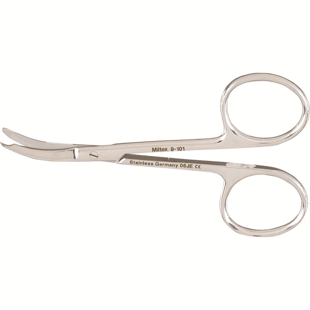 MILTEX SHORTBENT Stitch Scissors, 3-1/2" (8.9 cm), curved, delicate. MPN: 9-101