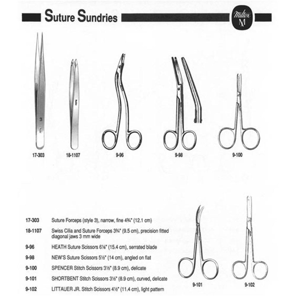MILTEX LITTAUER JR. Stitch Scissors, 4-1/2" (11.4 cm), light pattern. MPN: 9-102 - Image 3