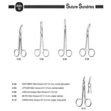 MILTEX O'BRIEN Stitch Scissors, 3-3/4" (9.5 cm), angled, sharp points. MPN: 9-110 - Image 3
