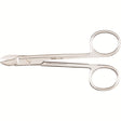 MILTEX Wire Cutting Scissors, 4-3/4" (119mm), curved, one serrated blade. MPN: 9-122