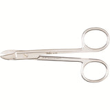 MILTEX Wire Cutting Scissors, 4-3/4" (119mm), curved, one serrated blade. MPN: 9-122