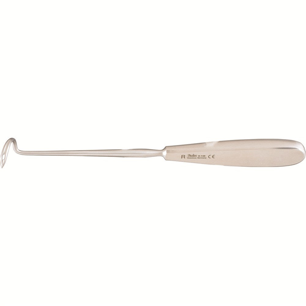Miltex Deschamps Ligature Carrier, 8" (20.3 cm), Sharp, Right. MPN: 9-148