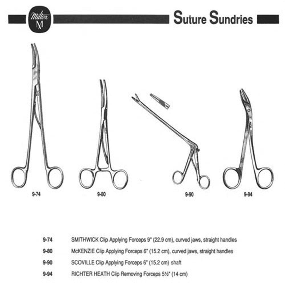 MILTEX RICHTER-HEATH Clip Removing Forceps, 5-1/2". MPN: 9-94 - Image 2