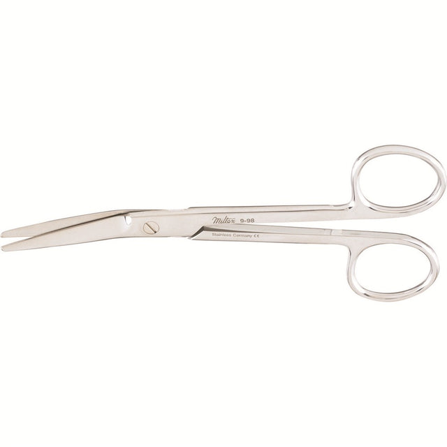 MILTEX NEW'S Suture Scissors, 5-1/2", angled on flat. MPN: 9-98