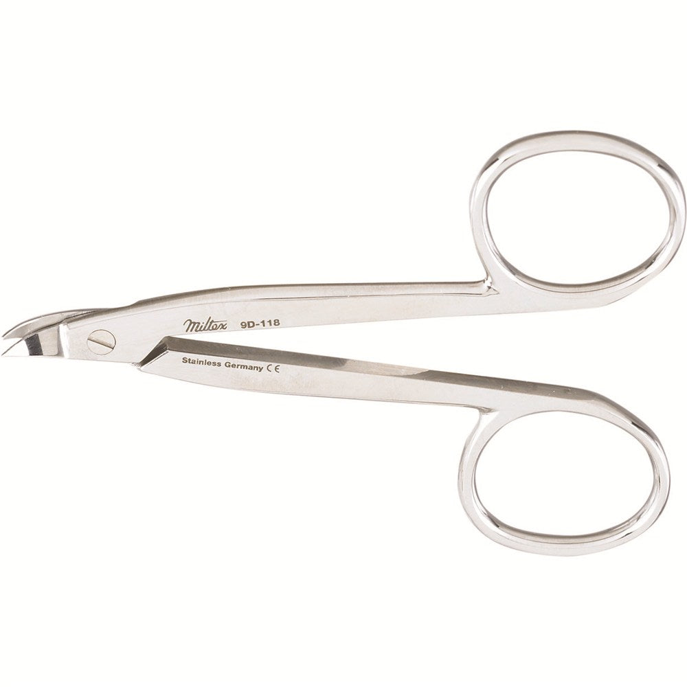 MILTEX Pedodontic Crown and Festooning Scissors, 3-3/8" (87mm), Curved. MPN: 9D-118