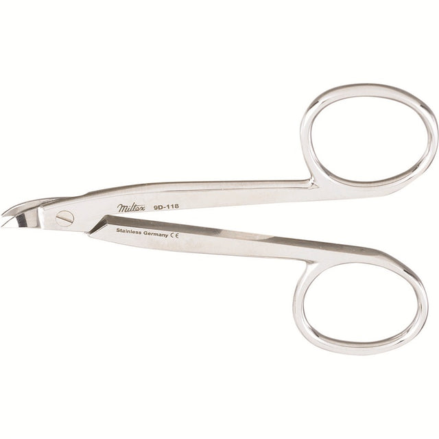 MILTEX Pedodontic Crown and Festooning Scissors, 3-3/8" (87mm), Curved. MPN: 9D-118
