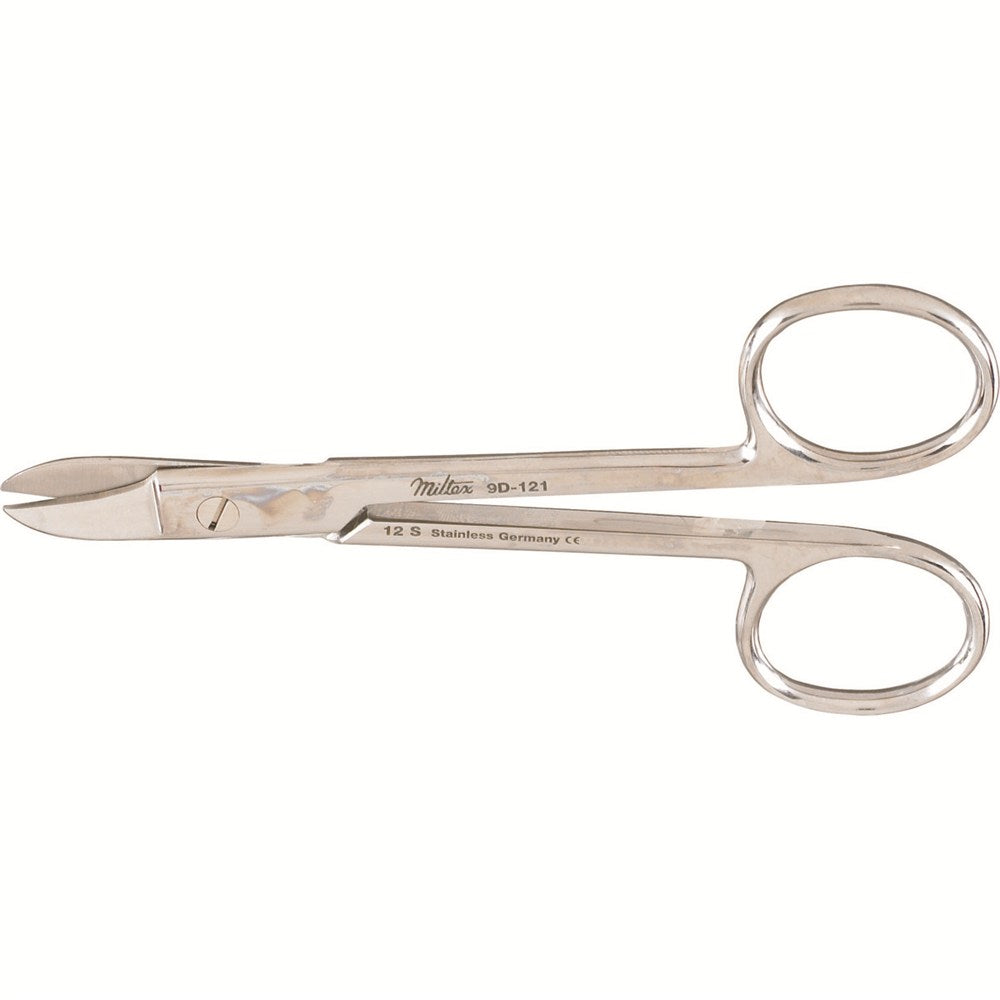 MILTEX Wire Cutting Scissors, 4-3/4" (120mm), Straight, Smooth Blades. MPN: 9D-121