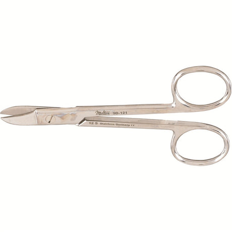 MILTEX Wire Cutting Scissors, 4-3/4" (120mm), Straight, Smooth Blades. MPN: 9D-121