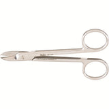MILTEX Wire Cutting Scissors, 4-3/8" (110mm), Straight, Smooth Blades. MPN: 9D-133