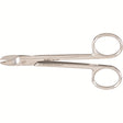MILTEX Wire Cutting Scissors, 4-3/8" (110mm), curved, one serrated blade. MPN: 9D-134